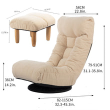 Load image into Gallery viewer, Adjustable Japanese Reclining Floor Chair Sofa With Metal Frame For Living Room
