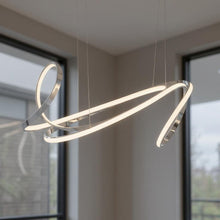 Load image into Gallery viewer, 14'' Metal LED Dimmable Smart Enabled Chandelier - Silver
