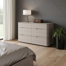Load image into Gallery viewer, 56" Wood Six Drawer Double Dresser - Beige
