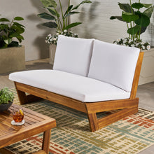 Load image into Gallery viewer, Outdoor Loveseat With Cushions - Teak
