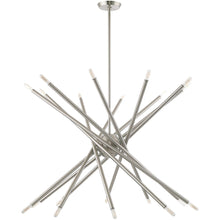 Load image into Gallery viewer, 37" Multi Light Dimmable Chandelier With Shades - Nickel
