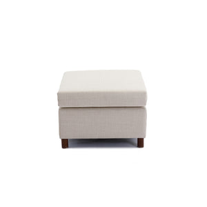 3 Seat Module Sectional Sofa Couch With 1 Ottoman for living room,Seat Cushion and Back Cushion Non-Removable and Non-Washable,Cream