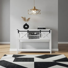 Load image into Gallery viewer, Farmhouse Entryway Table With Sliding Barn Door
