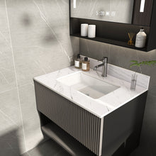 Load image into Gallery viewer, Bianco Carrara Venato Marble Vanity Top With Pre Drilled Faucet Hole And Undermount Sink

