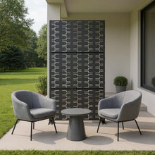 Load image into Gallery viewer, Three Panel Screen Room Divider (720210) - Black
