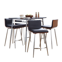 Load image into Gallery viewer, Marcel Mason - 5 Piece Swivel Contemporary Counter Height Dining Set

