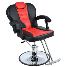 Load image into Gallery viewer, Classic Reclining Barber Chair Salon Chair For Hair Stylist With Heavy Duty Hydraulic Pump, 360° Rotation, Tattoo Chair Shampoo Beauty Salon Equipment, Max Load Weight 330 Lbs
