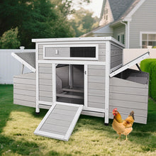 Load image into Gallery viewer, Large Chicken Coop Outdoor Hen House &amp; Dual Nesting Boxes
