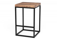 Load image into Gallery viewer, 25" Iron Backless Counter Height Bar Chair - Brown / Black
