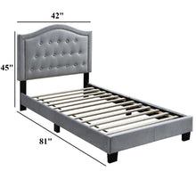 Load image into Gallery viewer, European Style Bed, Button Tufted Headboard
