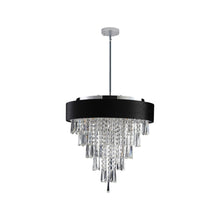 Load image into Gallery viewer, 28'' Five Light Crystal Chandelier With Shades - Clear
