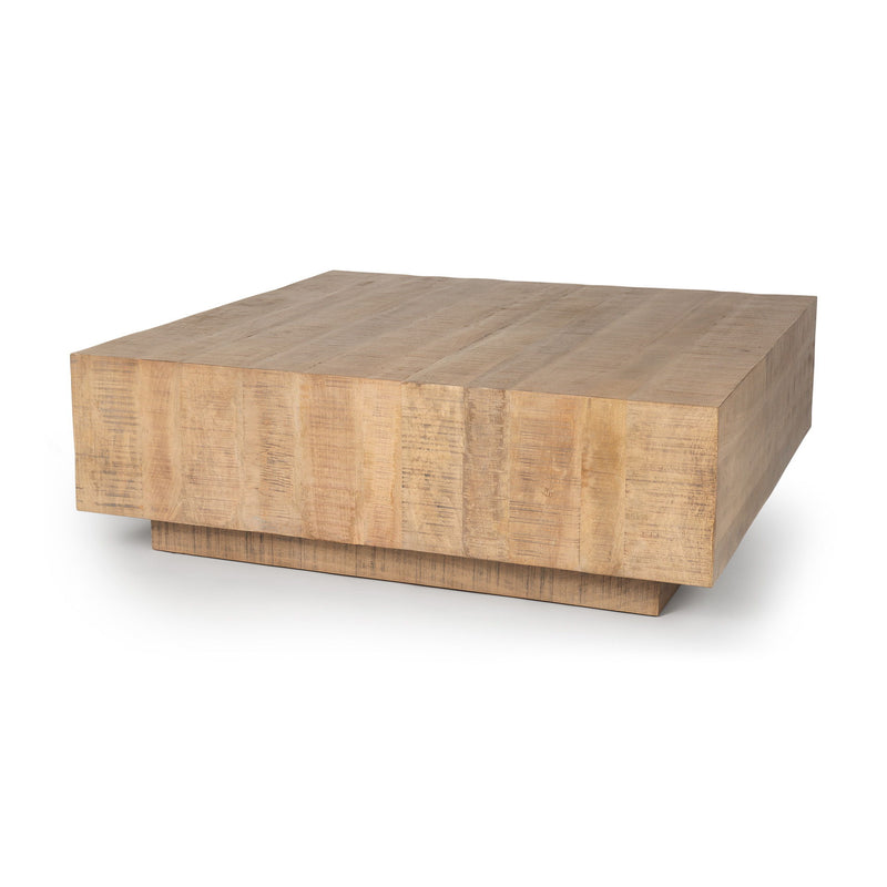 Square Block Coffee Table (727823) - Brown