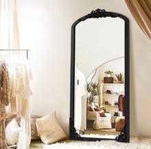 Load image into Gallery viewer, 69" Solid Wood Framed Full Length Mirror - Black
