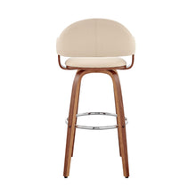 Load image into Gallery viewer, Swivel Low Back Counter Height Bar Chair - Cream / Brown
