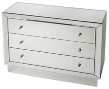 Load image into Gallery viewer, Glass Three Drawer Dresser - Clear

