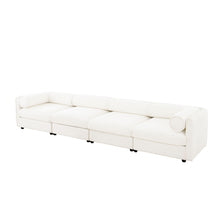 Load image into Gallery viewer, Stylish Sofa With Storage Seat And Cylindrical Backrest

