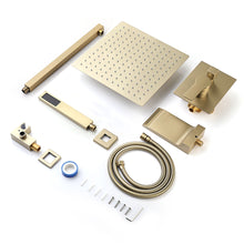 Load image into Gallery viewer, Modern 10" Wall Mounted Rainfall Shower Head System

