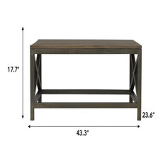 Load image into Gallery viewer, Cross Metal Coffee Table - Pewter
