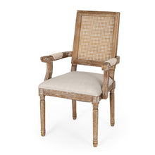 Load image into Gallery viewer, Elegant French Country Style Dining Chair With Cane Backrest
