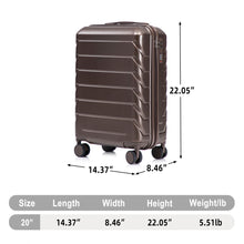 Load image into Gallery viewer, Hard Shell Travel Luggage With Scratch Resistant Surface
