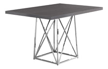 Load image into Gallery viewer, 48" Metal Dining Table - Gray / Silver
