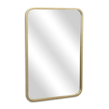 Load image into Gallery viewer, 32" Metal Beaded Accent Mirror - Gold
