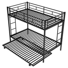 Load image into Gallery viewer, Twin over Twin Bunk Bed with Trundle, Black(OLD SKU:MF192387AAB)
