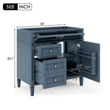 Load image into Gallery viewer, Bathroom Vanity With 2 Drawers And Tip-Out Drawer, Storage Cabinet
