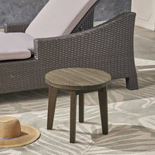 Load image into Gallery viewer, Outdoor Acacia Wood Side Table With Weather Resistance
