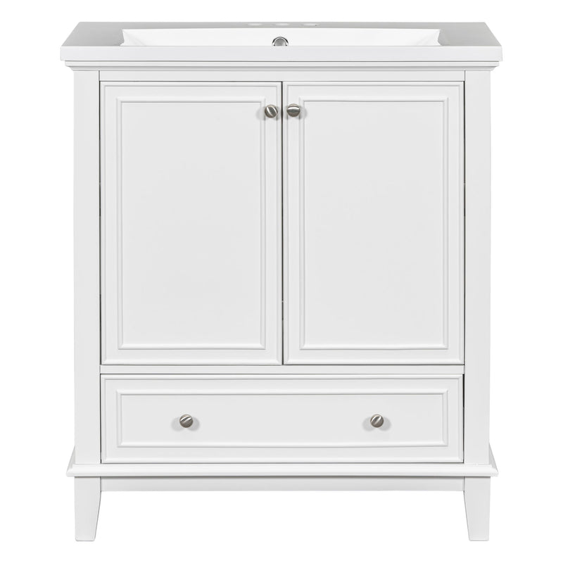 Modern Bathroom Vanity With Sink Combo, Multi Functional Cabinet With Doors And Drawer