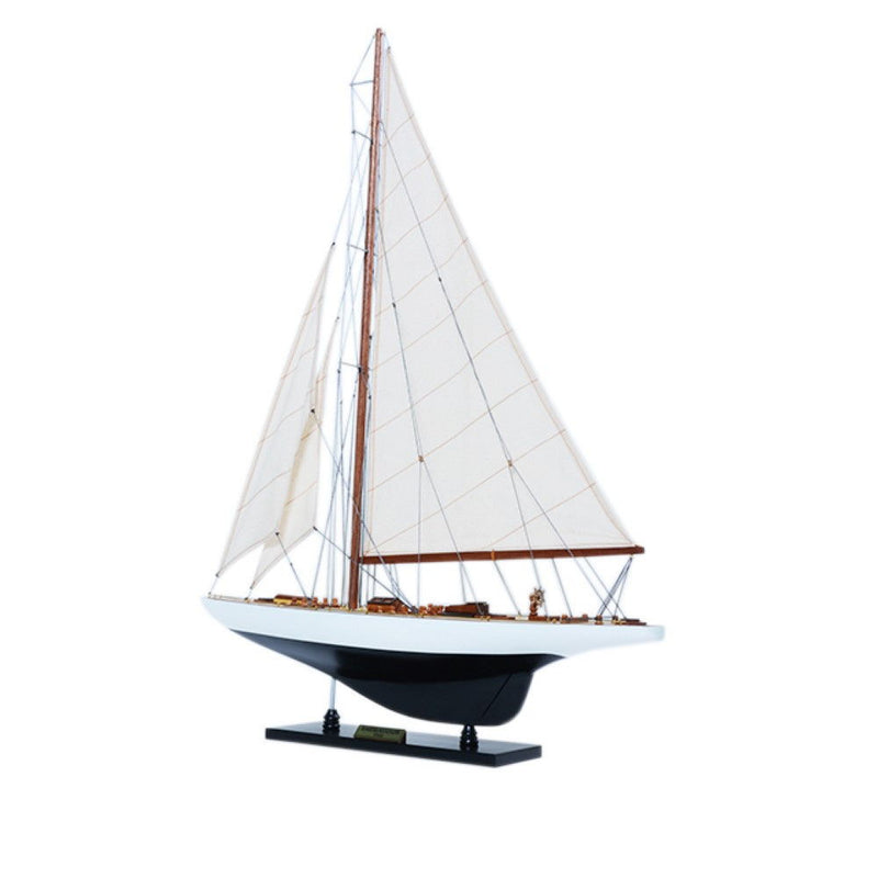 Hand Painted Model Boat (624694) - White / Black