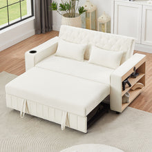 Load image into Gallery viewer, Pull-Out Sofa Bed Convertible Couch With Adjustable Backrest For Living Room

