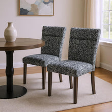 Load image into Gallery viewer, Upholstered Fabric Dining Side Chairs (Set of 2) - Gray / Brown
