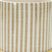 Load image into Gallery viewer, Striped Round Pot Planters (Set of 2) - Yellow / White
