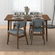 Load image into Gallery viewer, Carlos - Dining Table And 4 Side Chairs - Oak / Dark Gray
