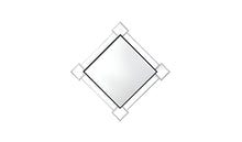 Load image into Gallery viewer, 45" Abstract Metal Framed Accent Mirror - Black / Gray
