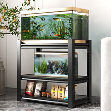 Load image into Gallery viewer, Stylish Metal rium Stand For 20 - 30 Gallon Tanks, 3 Tier Adjustable Shelf

