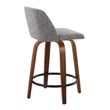 Load image into Gallery viewer, Toriano - Mid Century Modern, Fixed Height Counter Stool &amp; Swivel And Round Footrest (Set of 2)
