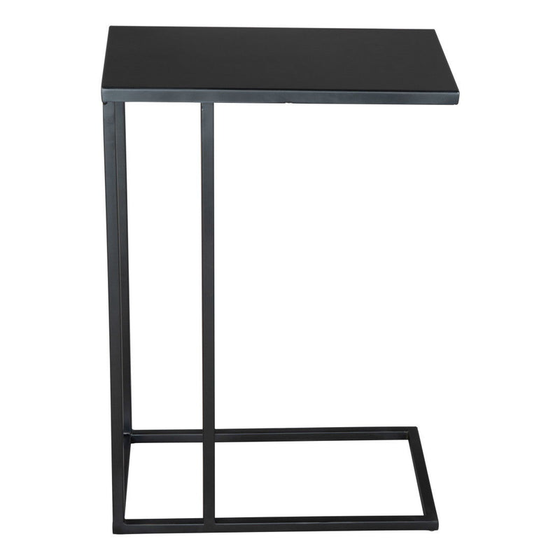 24" Iron Abstract End Table - Black