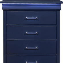 Load image into Gallery viewer, Solid Wood Five Drawer Chest With Led Lighting - Blue
