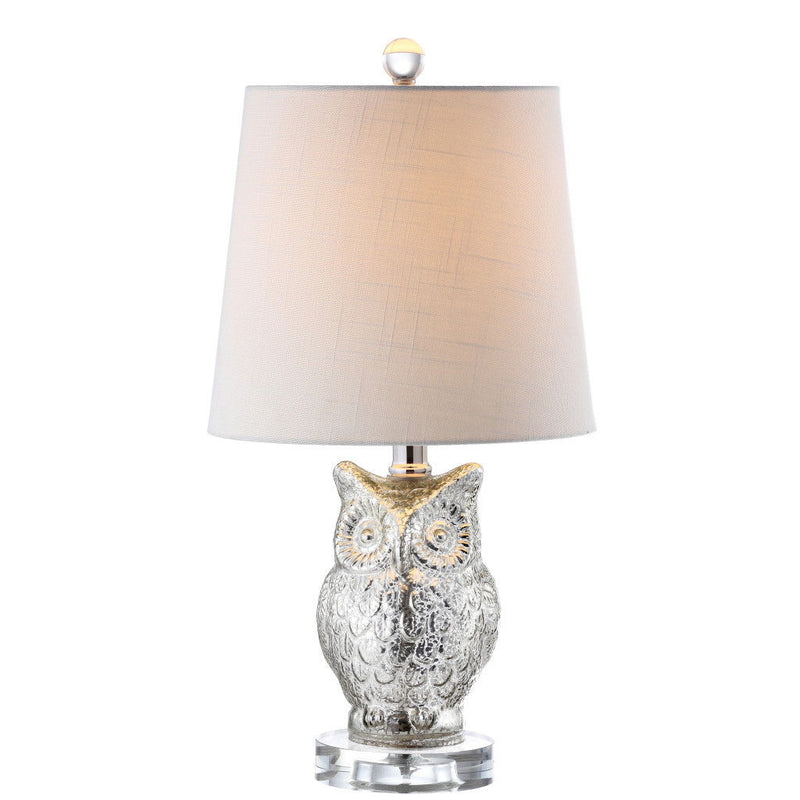Novelty Table Lamp With Empire Shade - Silver