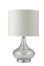 Load image into Gallery viewer, Clear Textured Glass Table Lamp - Clear
