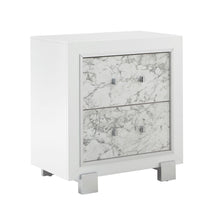 Load image into Gallery viewer, Skye - Marble Nightstand - White
