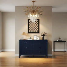Load image into Gallery viewer, Modern 6 Drawer Fluted Dresser
