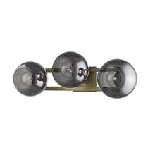 Load image into Gallery viewer, Lunette 3-Light Aged Sconce - Brass

