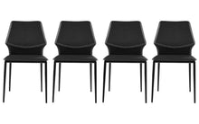 Load image into Gallery viewer, Upholstered Faux Leather Dining Side Chair (Set of 4) - Black
