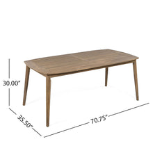 Load image into Gallery viewer, Acacia Wood Dining Table 8 Person Outdoor Table, Farmhouse Furniture For Patio, Garden, Backyard - Light Brown
