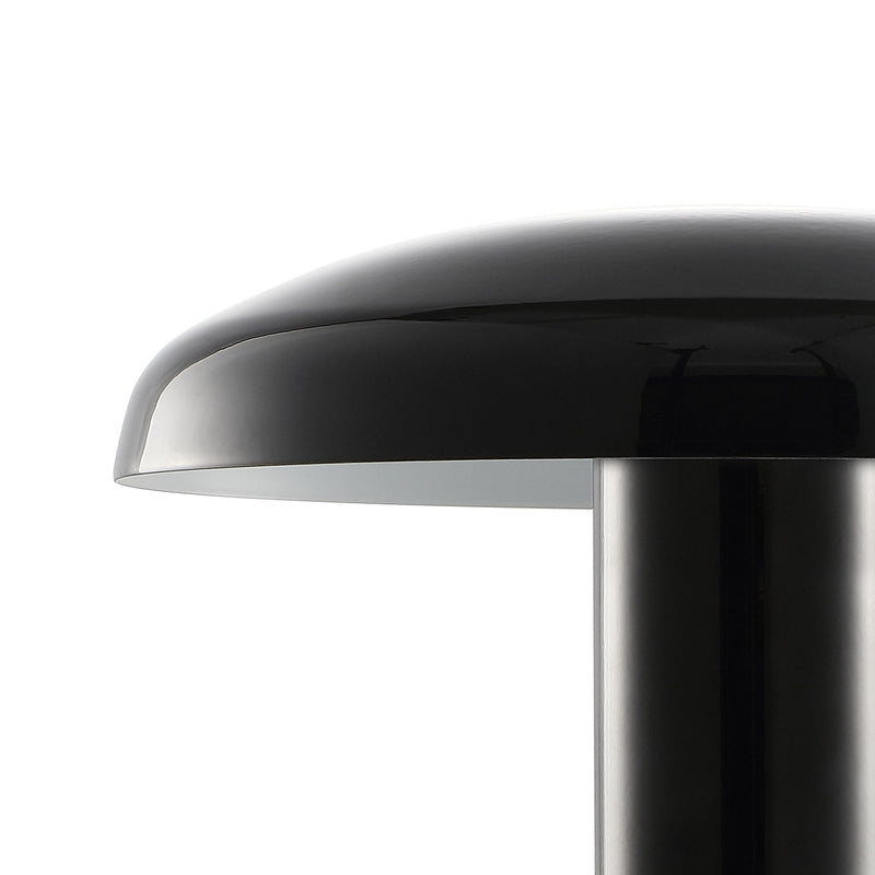Novelty USB Table Lamp With Globe Shade - Black