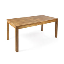 Load image into Gallery viewer, Wilson - Expandable Dining Table With Slat Design - Teak Acacia Wood
