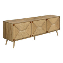 Load image into Gallery viewer, TV Stand, Storage Cabinet Console With Adjustable Shelf And Cable Management - Walnut
